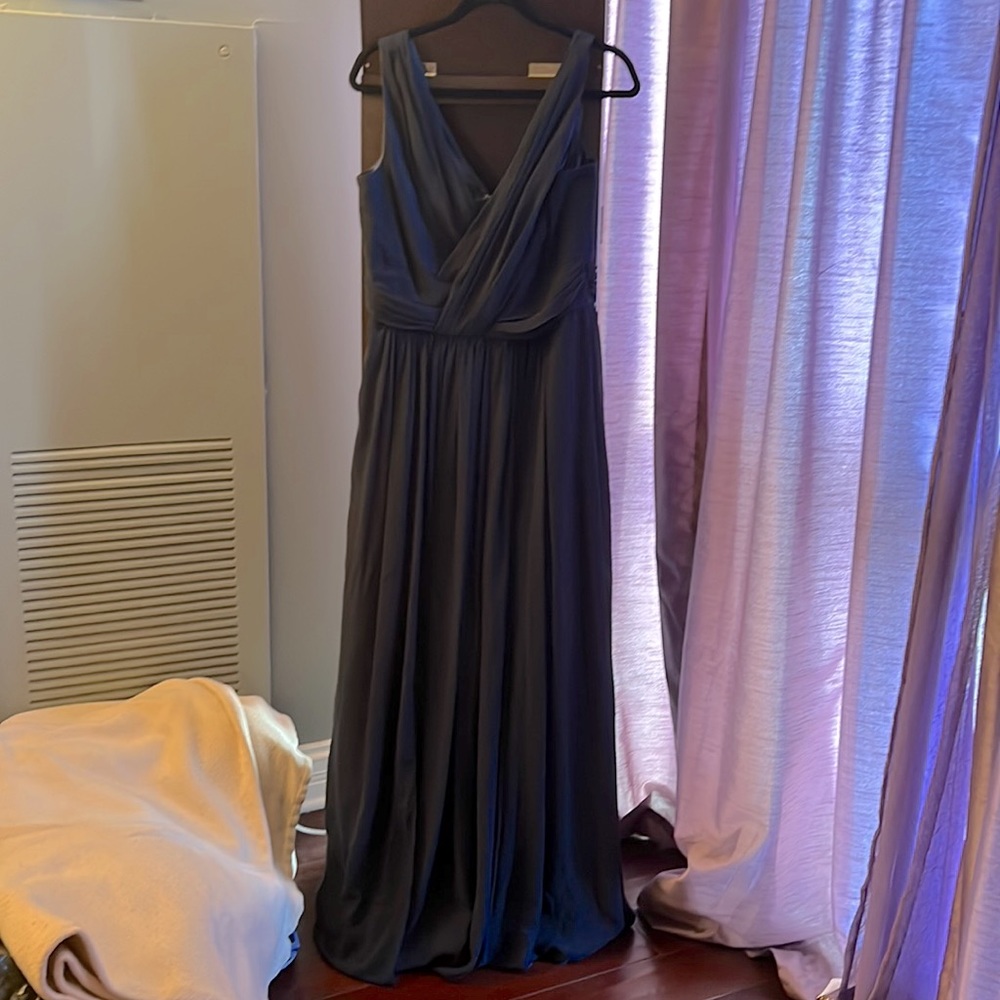 Dessy collection midnight chiffon dress